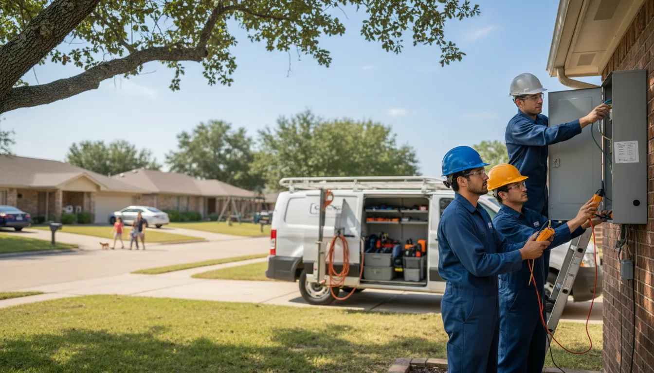 Certified electrician providing emergency electrical services in Bellville, OH